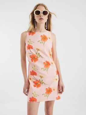 River Island Floral Cotton Mini Dress